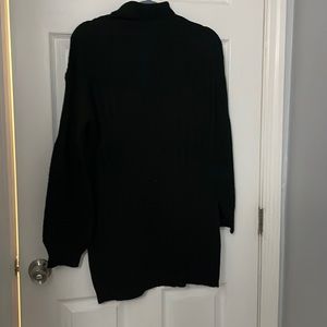 SHEIN Frenchy Turtleneck Drop Shoulder Sweater Dress Without Belt
